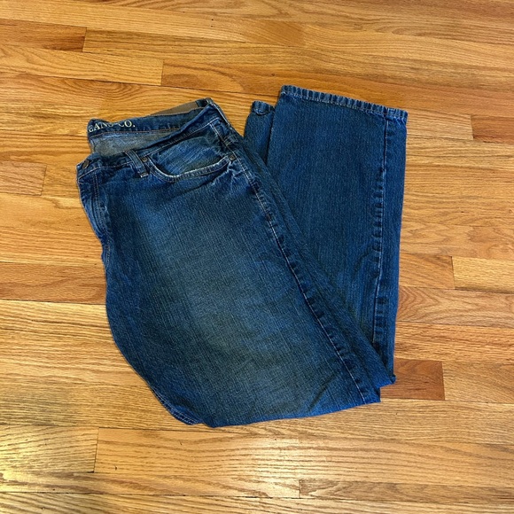 Nautica Men's Bootcut Jeans - Dark Blue - Picture 1 of 6